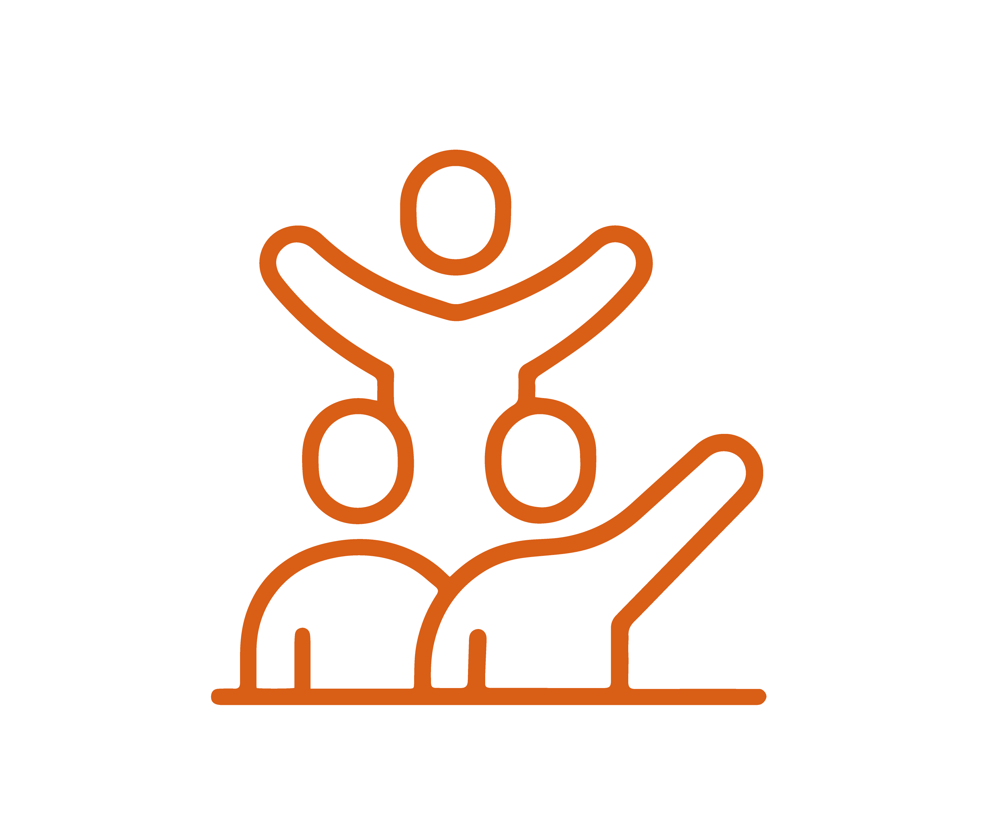 an icon of people waving