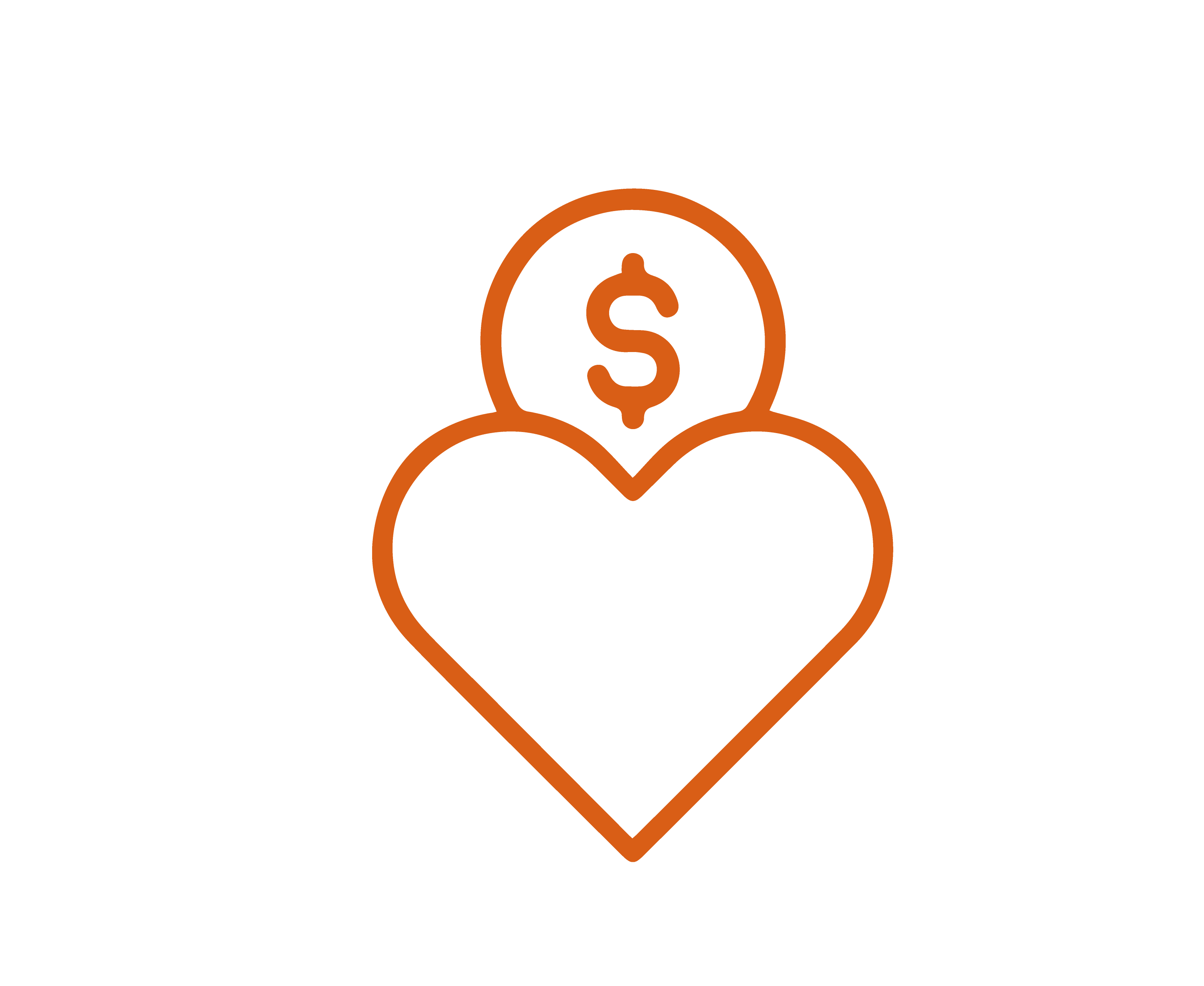 an icon of a heart and a coin